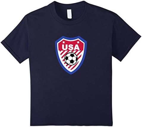 Kids USA Soccer Super Team  T-Shirt 12 Navy