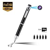 Hidden Camera Spy Pen Mini Spy Camera Portable Pocket 1080P HD Covert Camera Business Conference Security with 16GB Memory Card