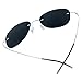 mnxo® Rimless Lens Titanium Polarized Sunglasses – Lightweight