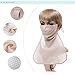 Womens Wide Brim Summer Sun Flap Cap Hat Neck Cover Cord Cotton UPF 50+ Coffee