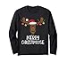 Funny Christmas Moose Pajamas Long Sleeve Shirt Xmas Gift