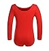 DANSHOW Girls' Team Basic Long Sleeve Leotard for Toddler Gymnastics Dance Ballet(2KD3028-L-04)