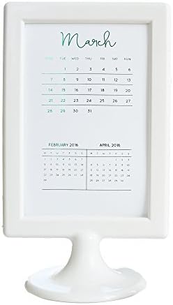 The Tulle Box 2017 Modern Foiled Desk Calendar