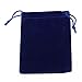 Tinksky Gift Bags Candy Bags Velvet Drawstring Wedding Favor Jewelry Pouch, Pack of 10 (Dark Blue)