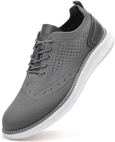 gubarun men's oxfords mesh dress sneakers Men's sual Navy e Knit