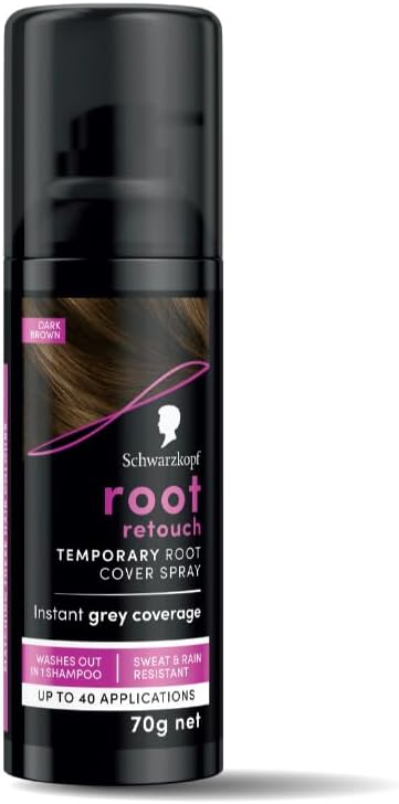 Schwarzkopf Root Retouch Dark Brown Temporary Root Concealer 120ml 40