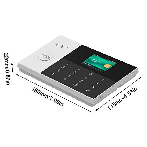 Feamos 1Set Wireless WIFI GSM GPRS Alarm System Home Security APP Remote Control RFID Card Arm Disarm Kit with Colorful Screen SOS Button