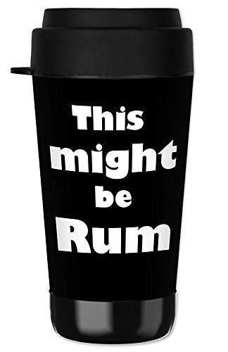 Mugzie 16 Ounce Travel Mug/Drink Cup with Removable Insulated Wetsuit Cover - Might be Rum