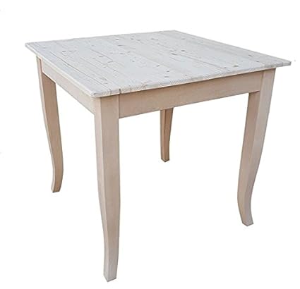Tavolo In Legno 90x90 Grezzo Da Verniciare Amazonit Fai Da Te