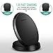 Nekteck iPhone X Wireless Charger,Fast Wireless Charger Stand for Samsung Galaxy S9/ S9 Plus/ S8 /S8 Plus /S7 /S7 S6 Edge,Note 8/5, Standard Charger for iPhone X/ 8/8 Plus(NOT Included AC Adapter)