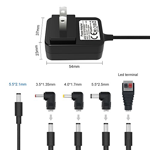 BSSPOWER Versatile 9V Power Supply Adapter Charger Cord for Casio Keyboard Piano AD-5 AD-5MU AD5MU AD-5MLE AD-5GL AD5GL TC1 #1035 ( CTK , CA, MA, HT, LK, CT, Series ) and Arduino Uno R3