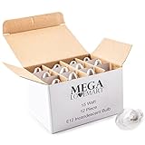 MEGALOVEMART 15W Watt E12 Socket Long Lasting Incandescent Candelebra Salt Lamp Light Bulbs - 12 Pack