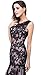 Babyonlinedress® Scoop Neck Mermaid Black lace Applique Evening Prom Dress