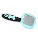 Glendan Dog & Cat Grooming Brush - Slicker Shedding Tool (Blue)