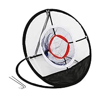 Andyly Portable Golf Chipping Net, Indoor/Outdoor Foldable Golf Target Net Accuracy Swing Practice 20 Inch with Mat
