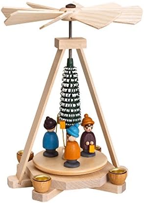 Mini pyramid of Lantern children 15cm Christmas pyramid table pyramid ore mountains NEW