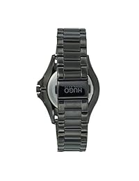 Hugo 1530028 - Reloj de cuarzo para hombre, diseño de IP e IP de color negro