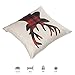 Fjfz Christmas Winter Deer, Scottish Buffalo Plaid Cotton Linen Home Decorative Throw Pillow Case Cushion Cover for Sofa Couch, Red, 18