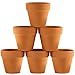 Winlyn 6 Pcs Terracotta Pot Clay Pots 4'' Clay Ceramic Pottery Planter Cactus Flower Pots Succulent Pot Drainage Hole- Great for Plants,Crafts,Wedding Favor Indoor/Outdoor Plant Crafts