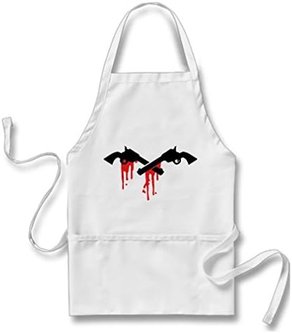 VetiVer Best Apron Revolver With Blood Girls Apron