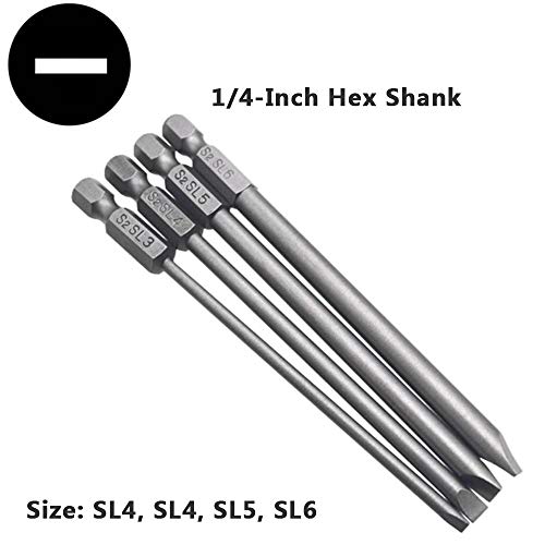 image for Yakamoz 16Pcs 4-in-1 Multi Long Magnetic Screwdriver Bit Set with 1/4