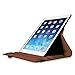 Fintie iPad Air 2 Case - 360 Degree Rotating Stand Case with Smart Cover Auto Sleep / Wake Feature for Apple iPad Air 2 (iPad 6) 2014 Model, Brown