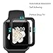 [Updated Version] AUNEOS Apple Watch Screen Protector, Apple Watch 38MM Screen Protector [2 in 1] [Full Coverage] Apple Watch Series 2 Tempered Glass Screen Protector (38mm, Black)