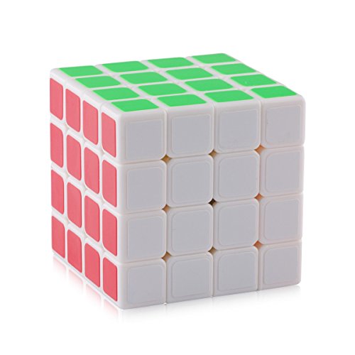 D-FantiX Yj Moyu Guansu Speed Cube 4x4 Puzzle Cube White 62m