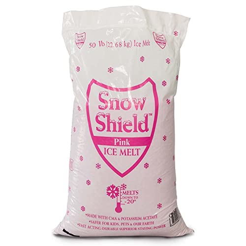 Pink Snow Shield Ice Melt (50 LBS) A Pet Safe Ice Melt That is