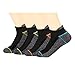 Copper Antibacterial Athletic Socks for Men and Women-Moisture Wicking, Nonslip Ankle Socks