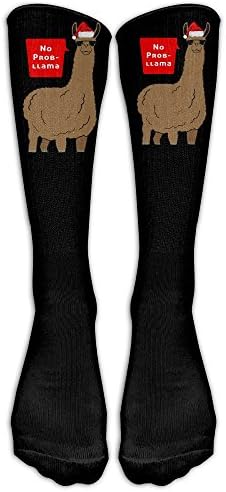 No Prob Llama Chirstmas Men's And Women's Running Socks Built Strong For Outdoor Sports