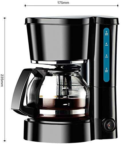 BJYG Filterkaffeemaschine, herausnehmbarer Filter 600 W, Warmhalten 750 ml für 5 Tassen (150 ml/Tasse), Kaffeemaschinen – Bild 8
