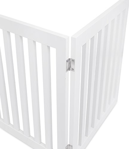 image for Internet's Best Traditional Pet Gate - 3 Panel - 24 Inch Step Over Fen