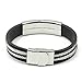 Hydia Steel Jewelry Black Batman Stainless Steel Cable Wire Mens Bracelet