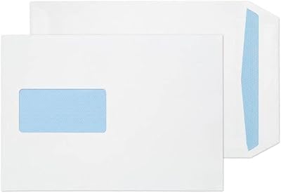 Q-Connect C5 Envelopes Window Pocket Self Seal 90gsm White Pack 500
