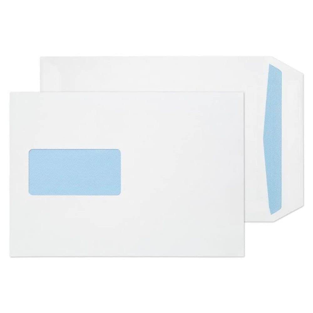 Q-Connect C5 Envelopes Window Pocket Self Seal 90 gsm White (Pack of 500)