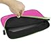 8.9-10.1 inch Tablet Sleeve, Evecase 8.9~10.1 inch Ultra-Portable Neoprene Zipper Carrying Sleeve Case Bag with Accessory Pocket - Hot Pink/Green