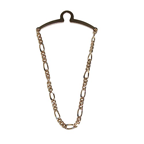 Competition Inc. Men's Figaro Style Link Tie Chain, Gold