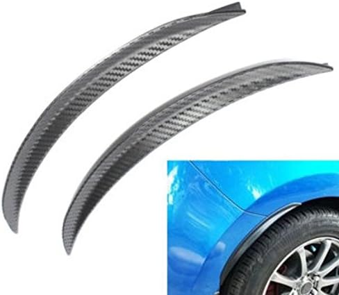 2pcs 32.5cm Car Carbon Fiber Fender Flares Wheel Lip Guard Body Kits by ShopIdea