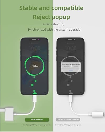 Adaptador USB C Auscultadores Jack Auscultadores 3,5mm para iPhone 16 Carregador 15 Compatível com o Cabo de Áudio Samsung AUX Divisor de Cabo Tipo C Conector para Acessórios de Telemóveis Apple iPad