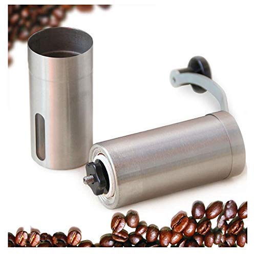 Manual Coffee Grinder Stainless Steel Portable with Adjustable Setting Conical Burr Mill for Aeropress, Drip Coffee, Espresso, French Press Used in Home and Travel