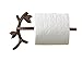 Toilet Paper Holder - Branch with Leaves - Cast Iron Wall Mounted Toilet Tissue Holder - Rustic Country Toilet Paper Holder Design-| 8.3x4x6.3” - Included Screws and Anchors by Comfify