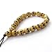 Ovalbuy Ox Bone Buddhist Carved Skull Beads Mala Bracelet for Meditation