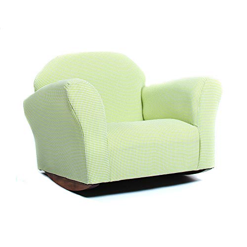 KEET Roundy Rocking Kid's Chair Gingham, Green