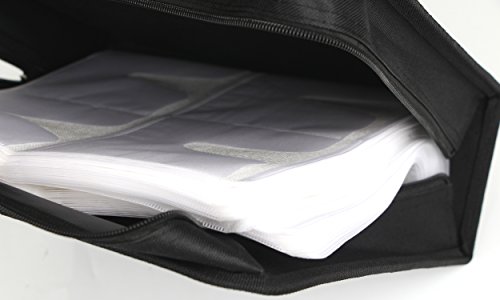 Portable CD DVD Wallet Case Binder Heavy Duty Disc Storage Bag Holder for Car,Home,Office,Travel,288 Capacity by Sun Cling