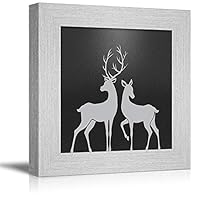 Canvas Wall Art Abstract Ink Painting Canvas Prints Home Artwork Decoration for Living Room,Bedroom - 12x12 inches