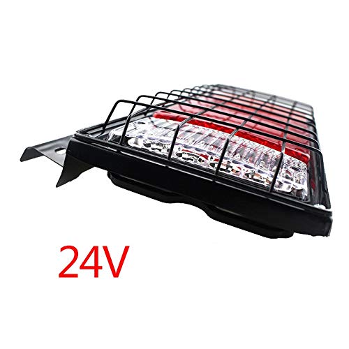 ETbotu 1Pair LEDs Tail Light Trailer Caravan Indicator Lamp Rear Stop Waterproof Indicator 24V