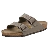 Birkenstock Arizona Birkibuc Sandal,Stone Birkibuc,40 M EU