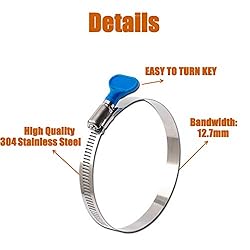 ISPINNER 2pcs 4 Inch Key-Type 304 Stainless Steel