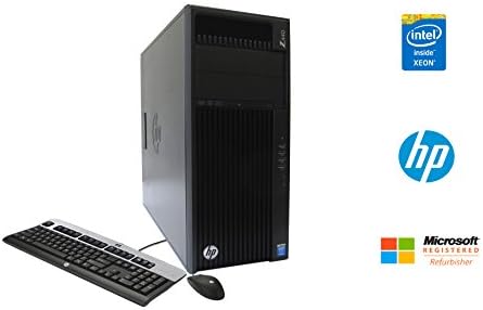 HP Z440 Workstation Desktop PC Intel Xeon Quad Core 3.5GHz 32GB DDR4 RAM 250GB NVMe Solid State Drive + 1TB Hard Drive NVIDIA GeForce GTX 1050 Ti 4GB Graphics Windows 10 Pro 64-bit